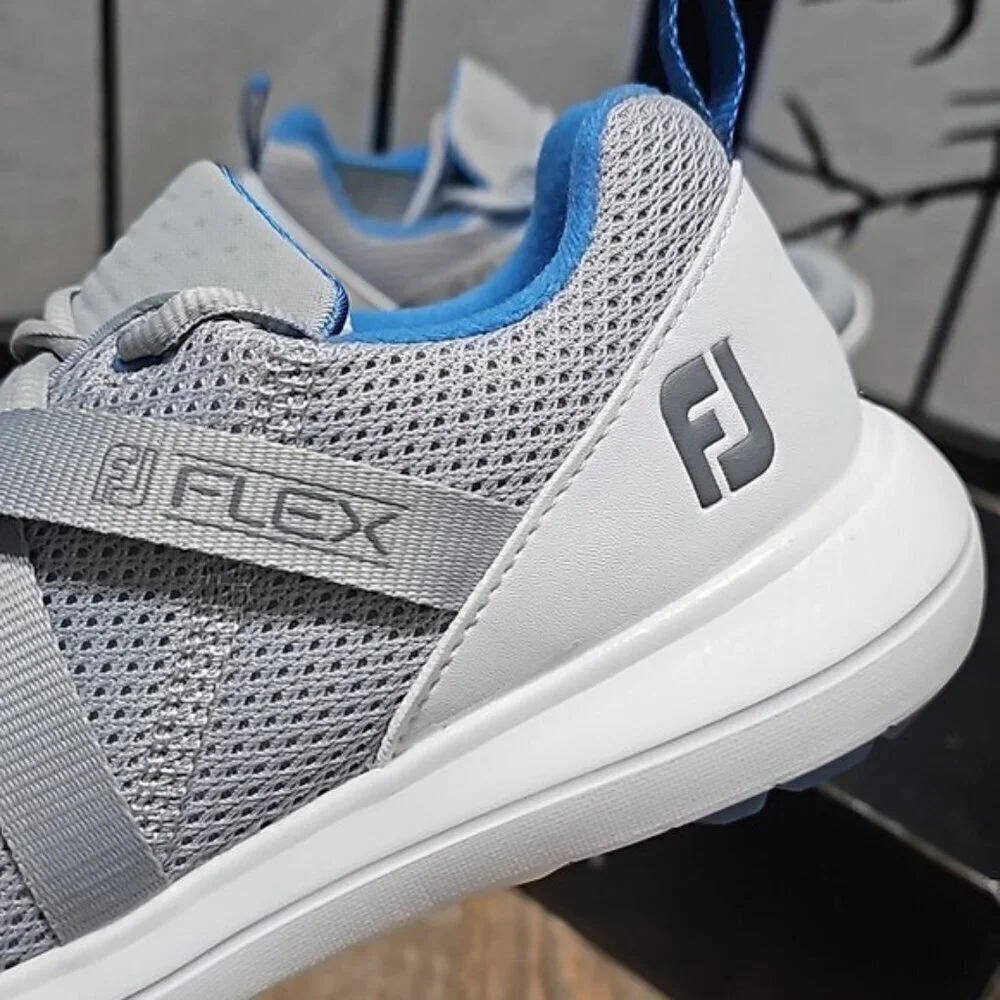 FootJoy Flex XP Gray White Golf Shoes Size 6 Wide New